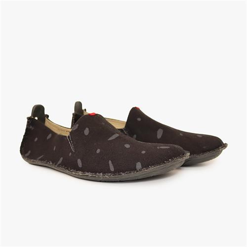 Vivobarefoot ABABA CANVAS SWIPE Slip On Erkek Siyah | 4970-VZLAE