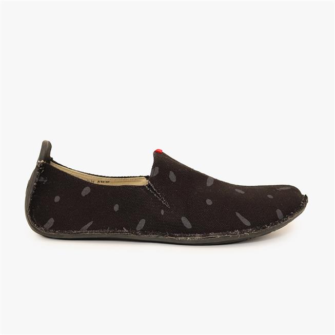 Vivobarefoot ABABA CANVAS SWIPE Slip On Erkek Siyah | 4970-VZLAE