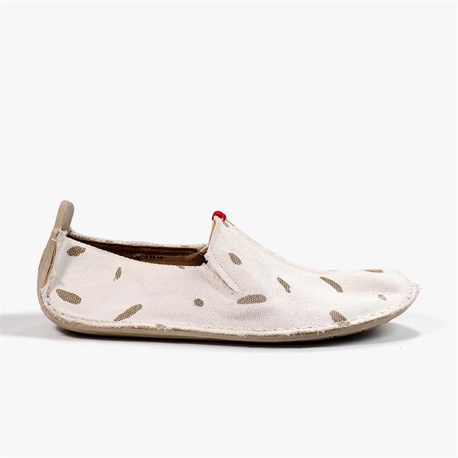 Vivobarefoot ABABA CANVAS SWIPE Slip On Kadın Beyaz | 6934-GQXTD