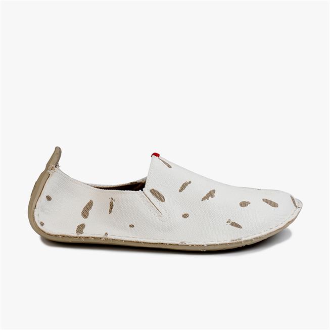 Vivobarefoot ABABA CANVAS SWIPE Slip On Erkek Beyaz | 8914-JMTBW