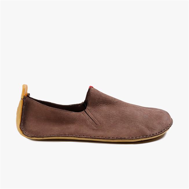 Vivobarefoot ABABA LEATHER Slip On Kadın Kahverengi | 8402-GUHKM