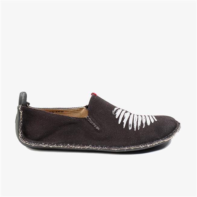 Vivobarefoot Ababa Kanvas Birdie Slip On Kadın Siyah | 8637-WALHN