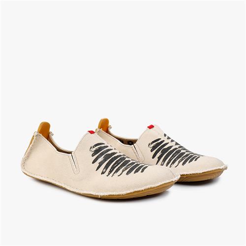 Vivobarefoot Ababa Kanvas Birdie Slip On Erkek Bej Rengi | 9653-RCQLY