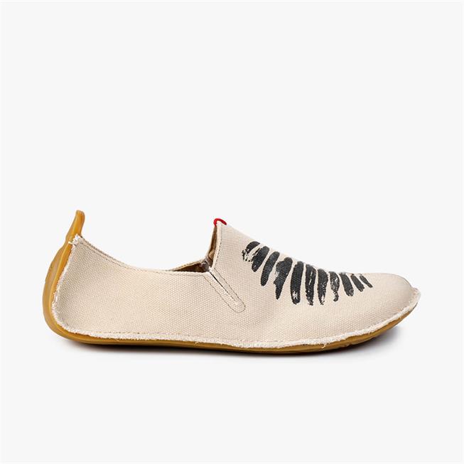 Vivobarefoot Ababa Kanvas Birdie Slip On Erkek Bej Rengi | 9653-RCQLY