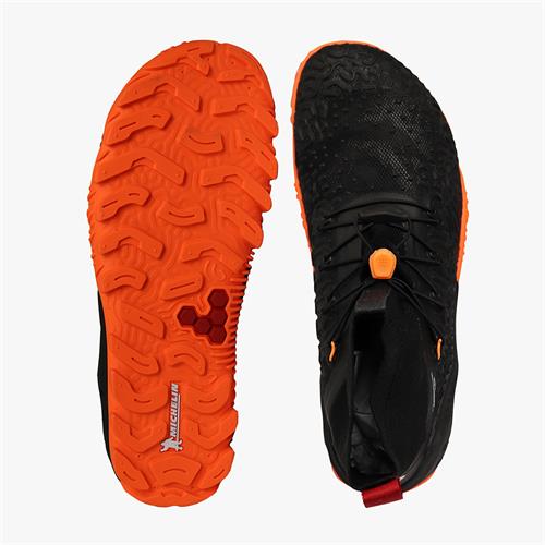 Vivobarefoot ESC TEMPEST Koşu Ayakkabısı Kadın Obsidian/Orange | 9387-GNTVI