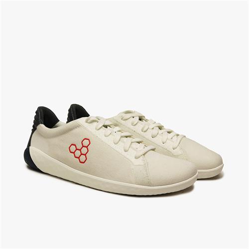 Vivobarefoot GEO COURT ECO Spor Ayakkabı Erkek White/Navy/Red | 3087-UNWFY