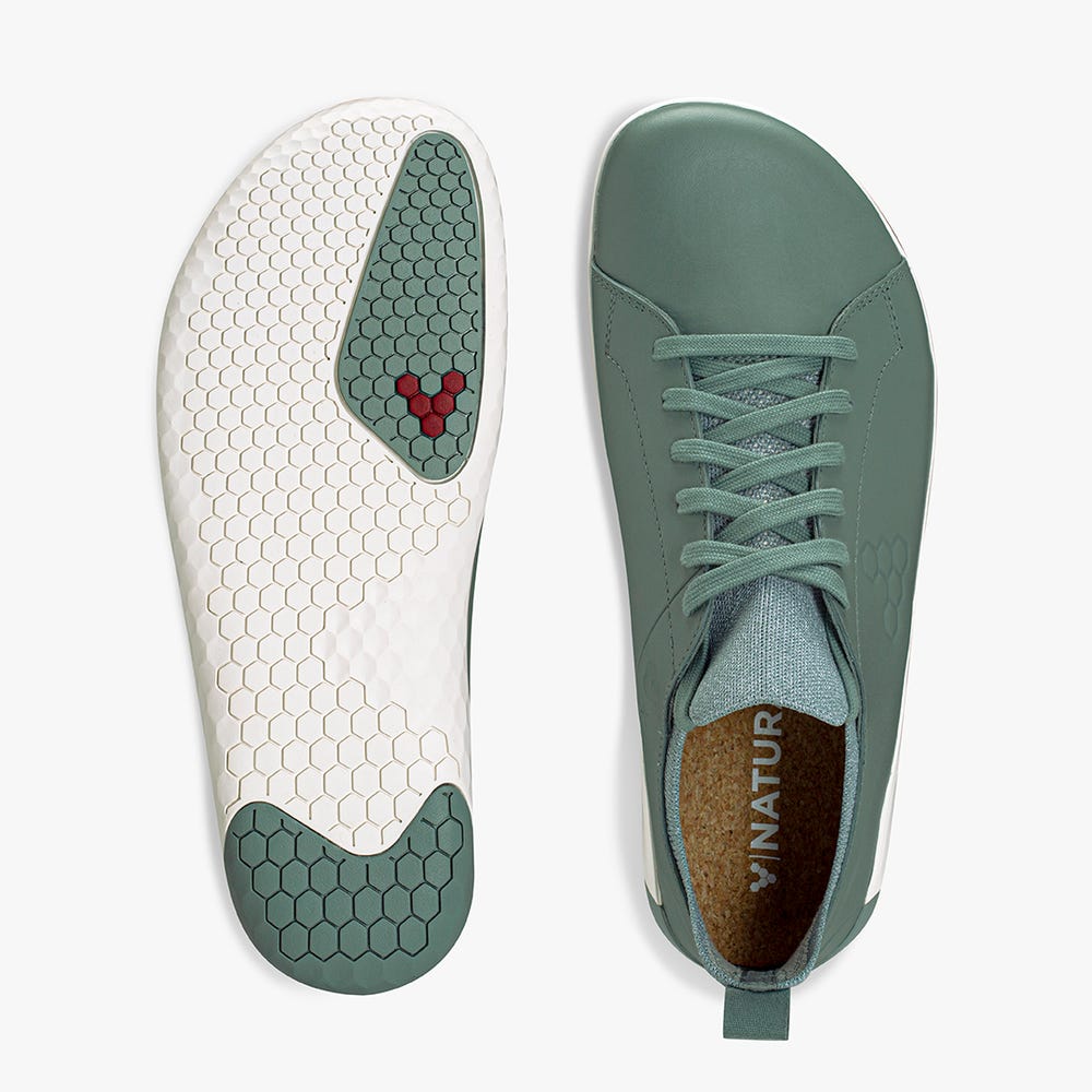 Vivobarefoot Geo Court Knit Spor Ayakkabı Kadın Yeşil | 3947-NBKPT