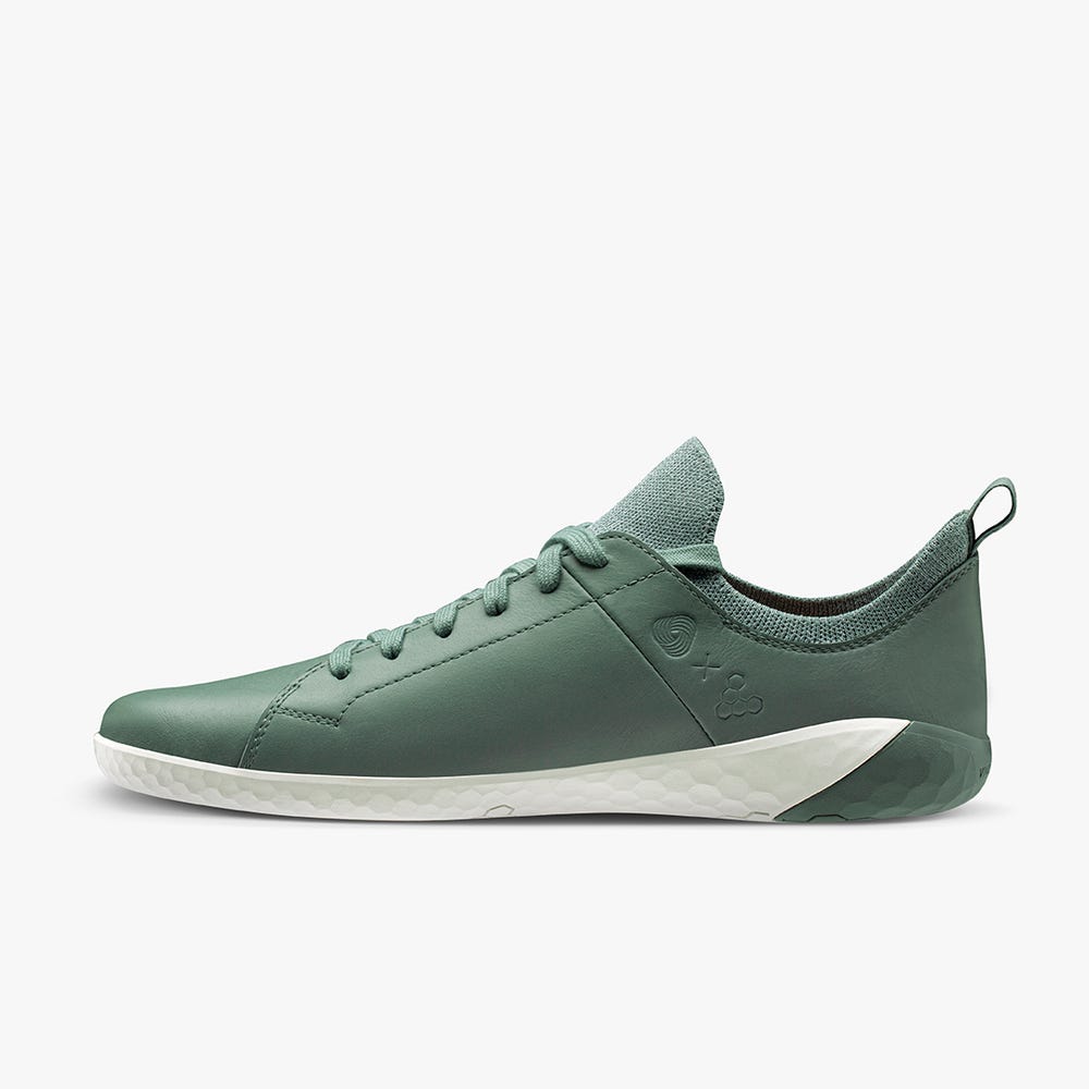 Vivobarefoot Geo Court Knit Spor Ayakkabı Erkek Yeşil | 5764-ZVJHC