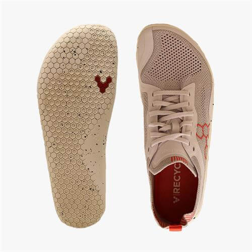 Vivobarefoot Geo Racer Knit Koşu Ayakkabısı Kadın Gri | 4861-WZYVN