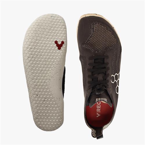 Vivobarefoot Geo Racer Knit Koşu Ayakkabısı Kadın Obsidian | 5871-TCMNP