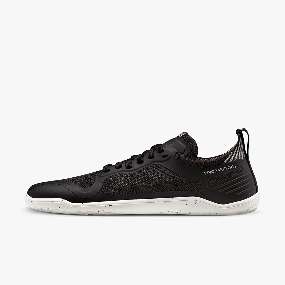 Vivobarefoot Geo Racer Knit Spor Ayakkabı Kadın Obsidian | 5042-IKPQJ