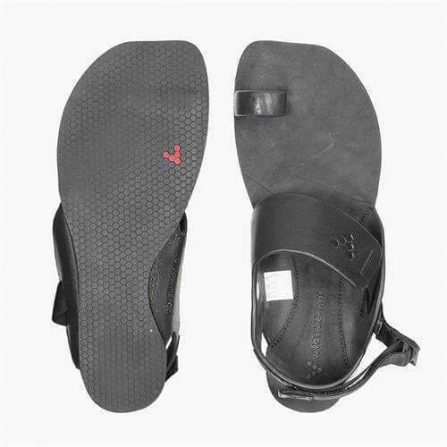 Vivobarefoot KOLHAPURI Sandalet Kadın Siyah | 0581-TFNDY