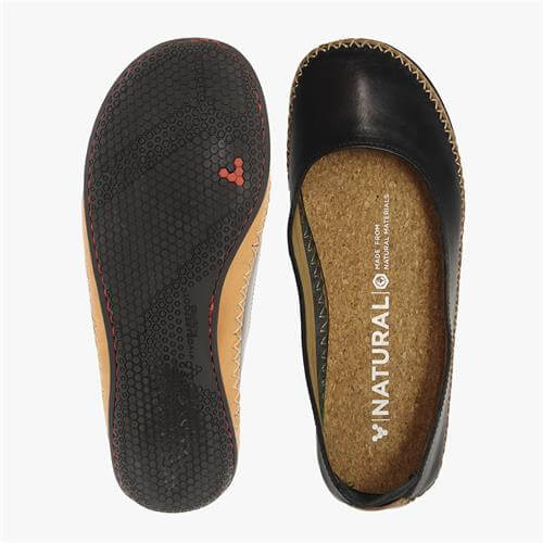 Vivobarefoot OPANKA PUMP Slip On Kadın Siyah | 6034-RJAKQ