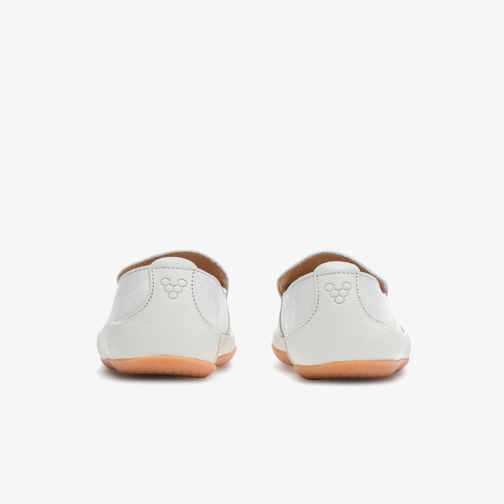 Vivobarefoot Opanka Slip On Erkek Beyaz | 4591-NKOHP