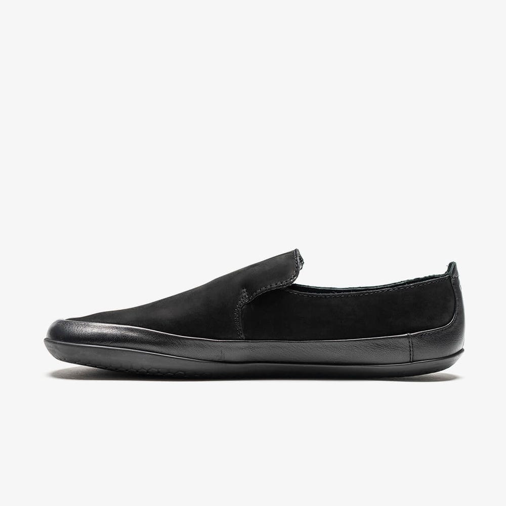 Vivobarefoot Opanka Slip On Kadın Siyah | 7063-NEOWG