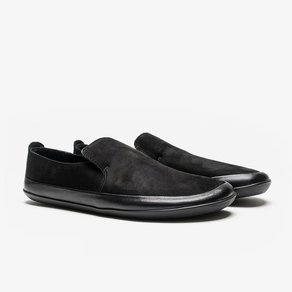 Vivobarefoot Opanka Slip On Kadın Siyah | 7063-NEOWG