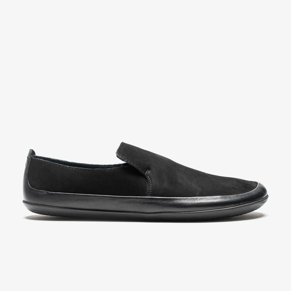 Vivobarefoot Opanka Slip On Kadın Siyah | 7063-NEOWG