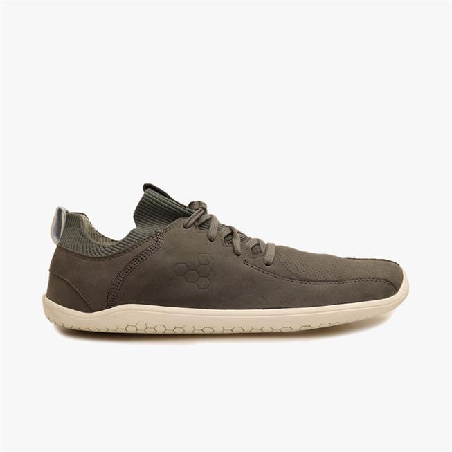 Vivobarefoot PRIMUS KNIT LUX II Spor Ayakkabı Kadın Koyu Gri | 8105-NZLUA