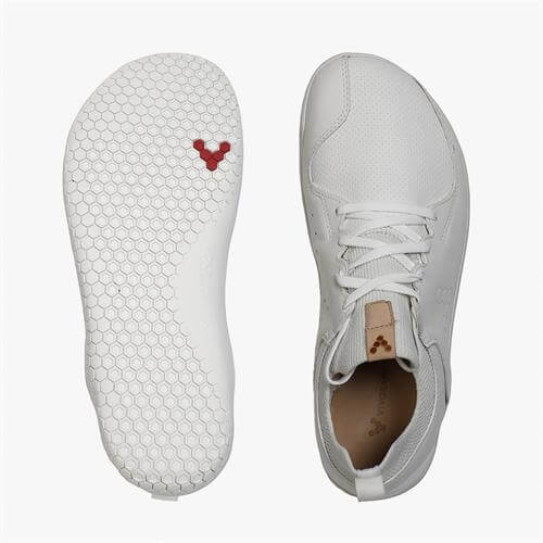 Vivobarefoot PRIMUS KNIT LUX Spor Ayakkabı Erkek Beyaz | 9763-ECRTP