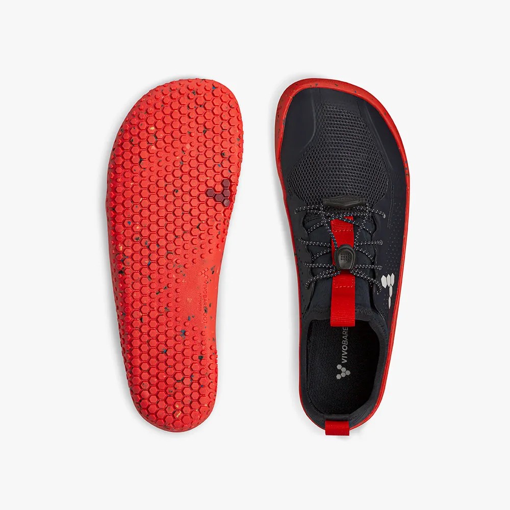 Vivobarefoot PRIMUS SPORT II JUNIORS Spor Ayakkabı Çocuk Black/Red | 7468-VSOGP