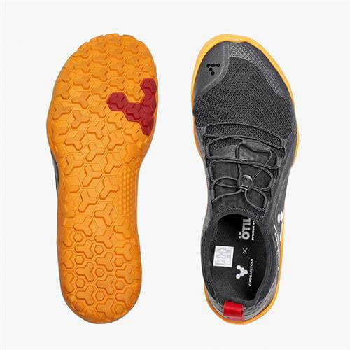 Vivobarefoot PRIMUS SWIMRUN FG Yürüyüş Ayakkabısı Kadın Black/Orange | 1527-HSZJX