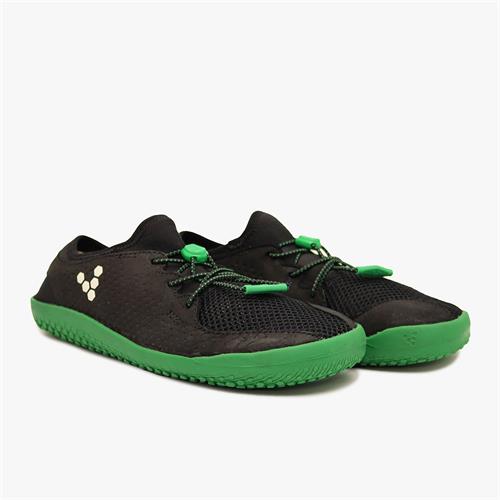 Vivobarefoot PRIMUS Spor Ayakkabı Çocuk Black/Green | 4015-JRGOF