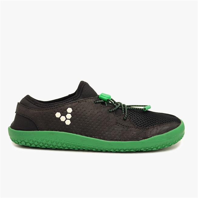 Vivobarefoot PRIMUS Spor Ayakkabı Çocuk Black/Green | 4015-JRGOF