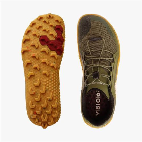 Vivobarefoot PRIMUS TRAIL II SG Yürüyüş Ayakkabısı Erkek Brown/Green | 2731-PZGJO