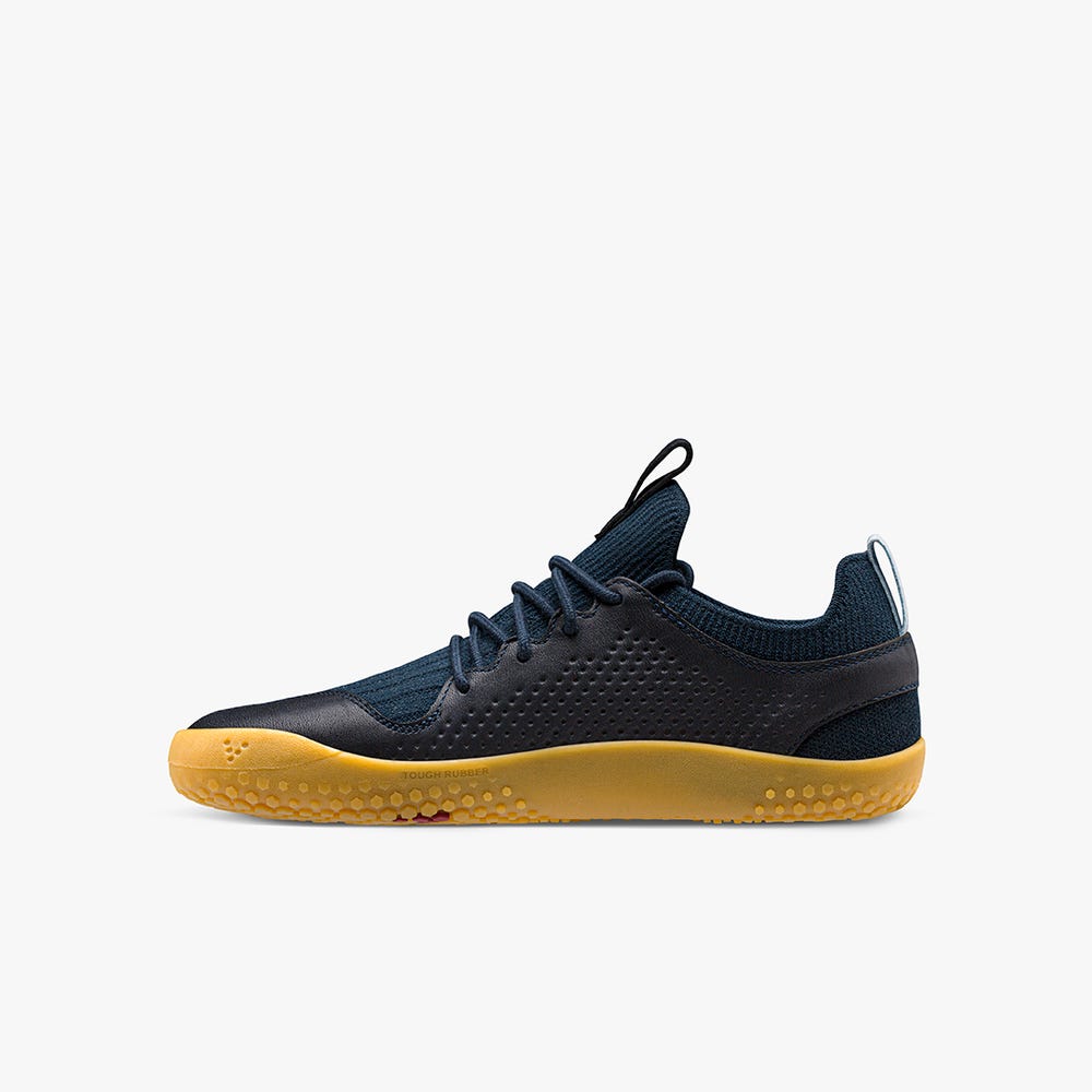 Vivobarefoot Primus Knit II Spor Ayakkabı Çocuk Black/Navy | 1652-HPGBT