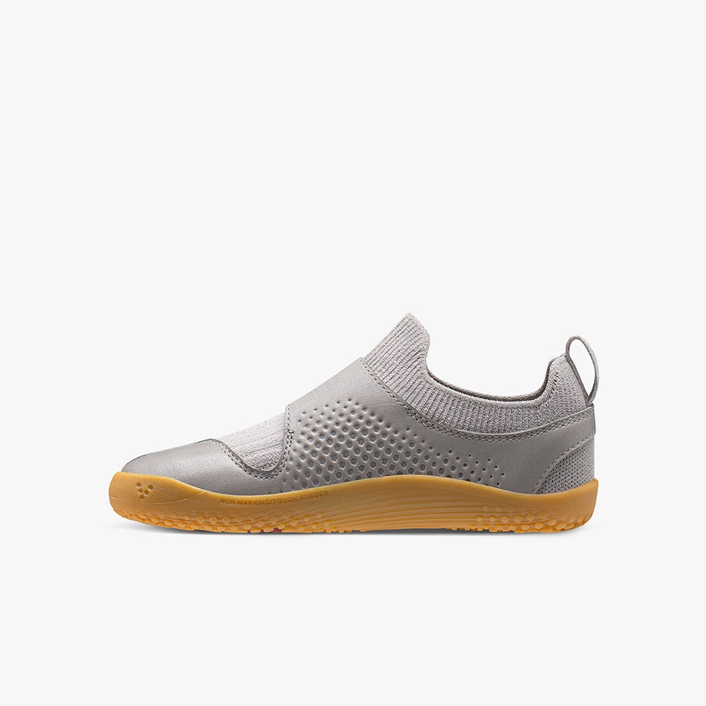 Vivobarefoot Primus Knit II Spor Ayakkabı Çocuk Gri | 4361-OGNPJ