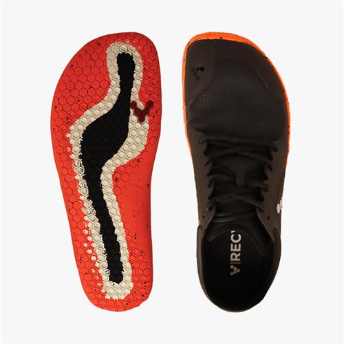 Vivobarefoot Primus Lite III All Weather Koşu Ayakkabısı Kadın Obsidian//Orange | 5439-FJRDS