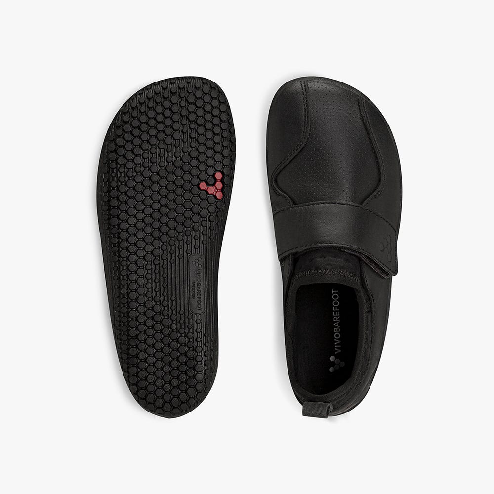 Vivobarefoot Primus School II Okul Ayakkabısı Çocuk Obsidian | 0689-ULPTC