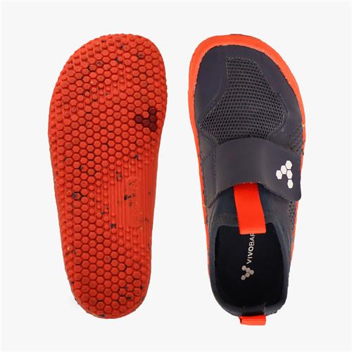 Vivobarefoot Primus Spor II Spor Ayakkabı Çocuk Black/Orange | 1250-FYNHO