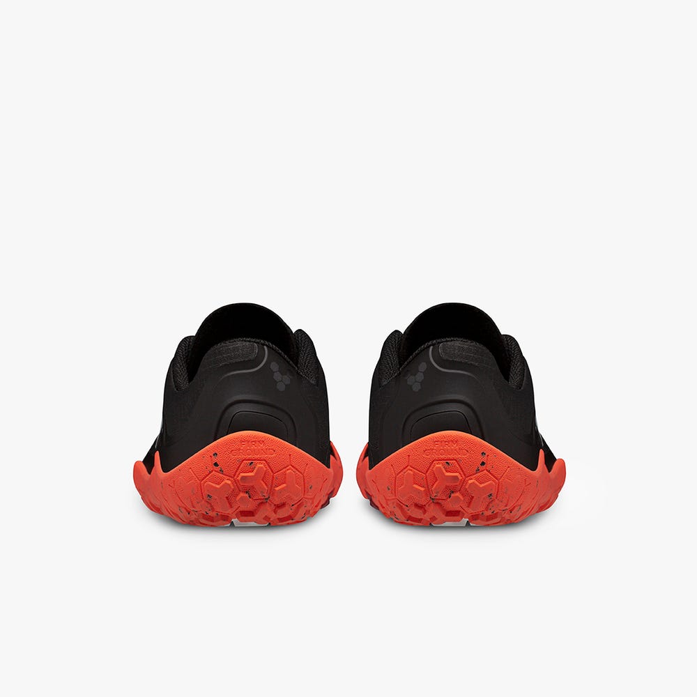 Vivobarefoot Primus Yürüyüş II All Weather FG Patika Koşu Ayakkabısı Kadın Obsidian/Orange | 9605-SYEQP