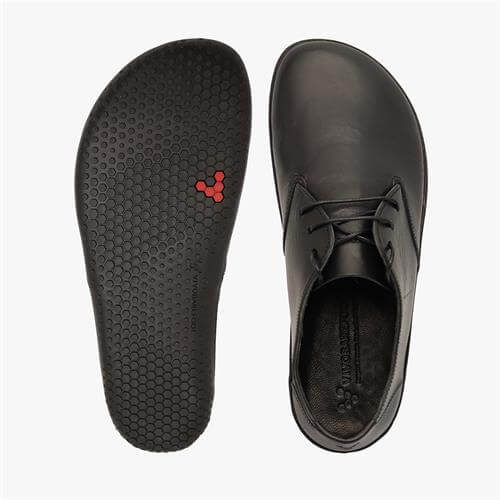 Vivobarefoot RA LUX Oxford Ayakkabı Erkek Siyah | 2659-LYEHI