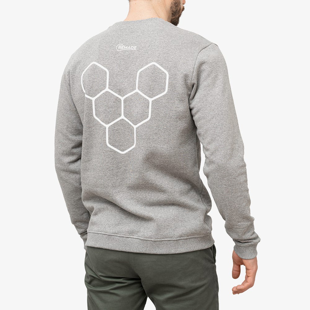 Vivobarefoot Rapanui Sweat Shirt Erkek Gri | 3705-FANDC