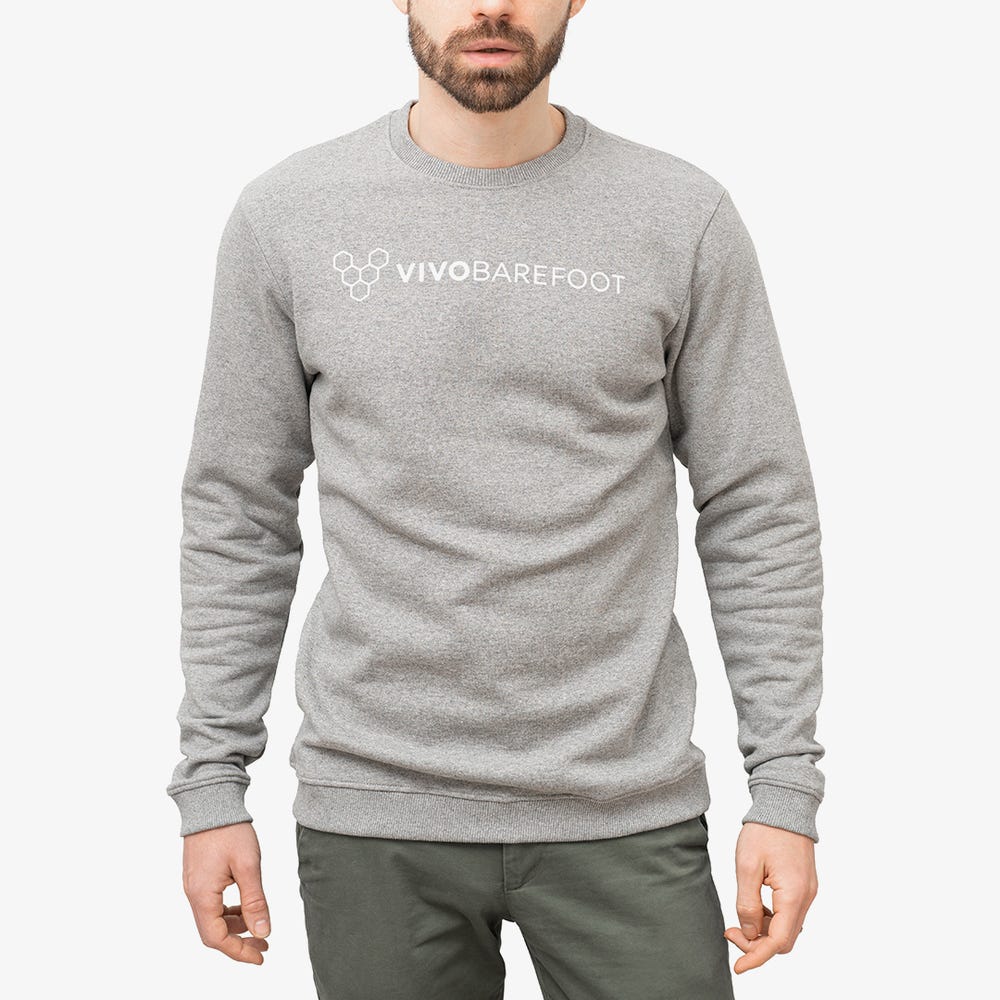 Vivobarefoot Rapanui Sweat Shirt Erkek Gri | 3705-FANDC