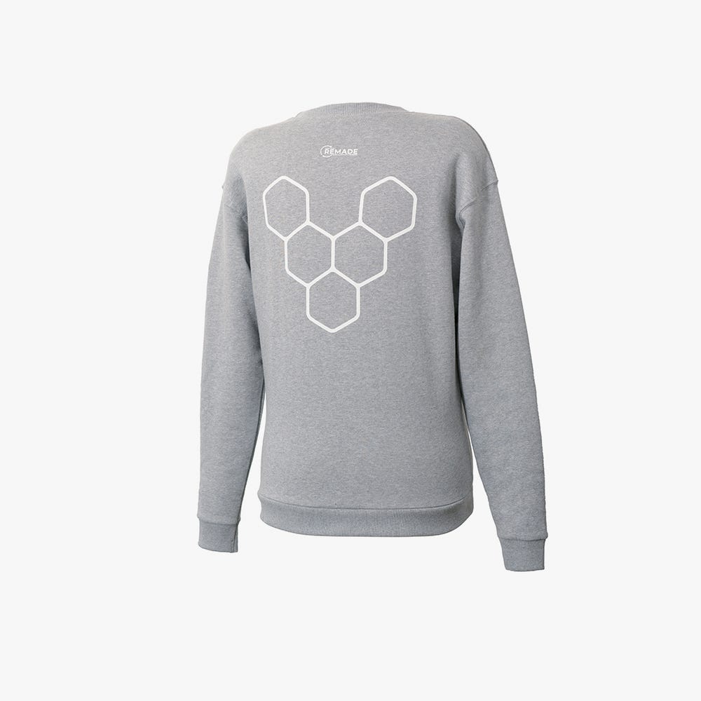 Vivobarefoot Rapanui Sweat Shirt Kadın Gri | 9753-CIFRN