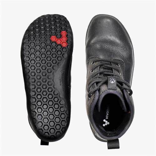 Vivobarefoot SCOTT 2.0 Bilek Boy Bot Erkek Siyah | 4095-GCAOY