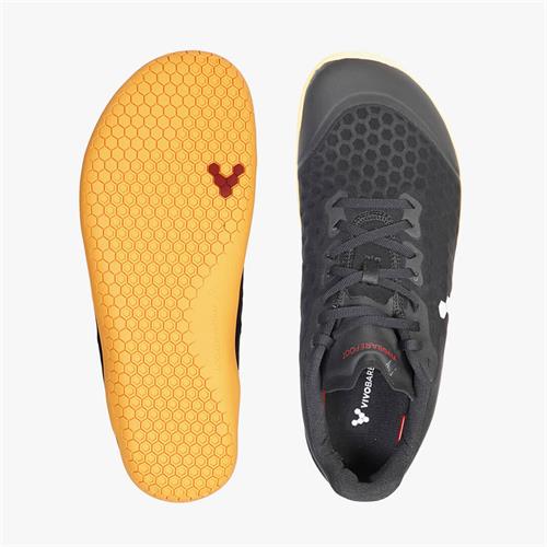 Vivobarefoot STEALTH III Koşu Ayakkabısı Erkek Black/Orange | 1753-RGWBN