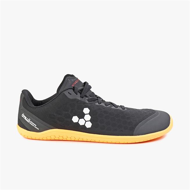 Vivobarefoot STEALTH III Koşu Ayakkabısı Erkek Black/Orange | 1753-RGWBN