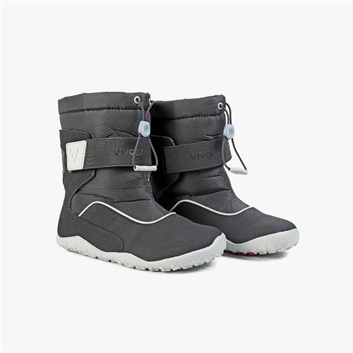 Vivobarefoot VIVO YETI Kışlık Ayakkabı Çocuk Black/Light Turquoise/Grey | 5217-XZMHW