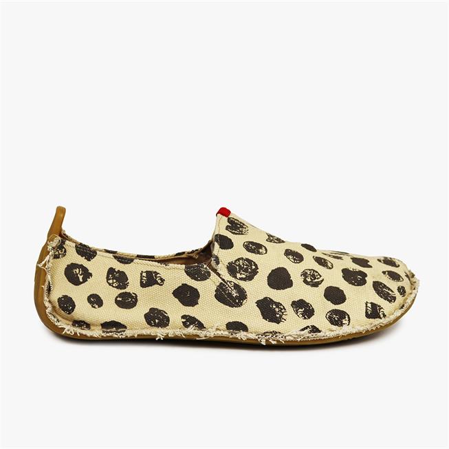 Vivobarefoot ABABA CANVAS DOTS Slip On Erkek Bej Rengi | 7425-FLHCZ