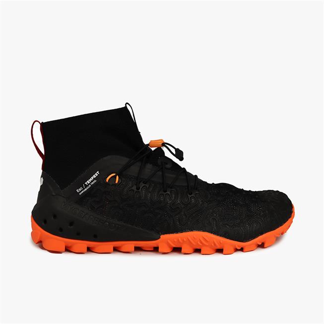 Vivobarefoot ESC TEMPEST Koşu Ayakkabısı Kadın Obsidian/Orange | 9387-GNTVI