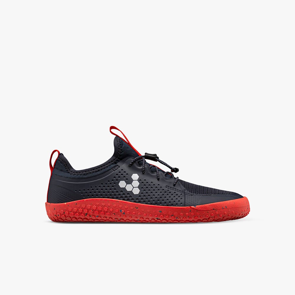 Vivobarefoot PRIMUS SPORT II JUNIORS Spor Ayakkabı Çocuk Black/Red | 7468-VSOGP