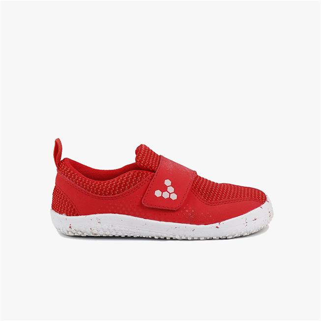 Vivobarefoot PRIMUS Spor Ayakkabı Çocuk Kırmızı | 7590-XMQVU