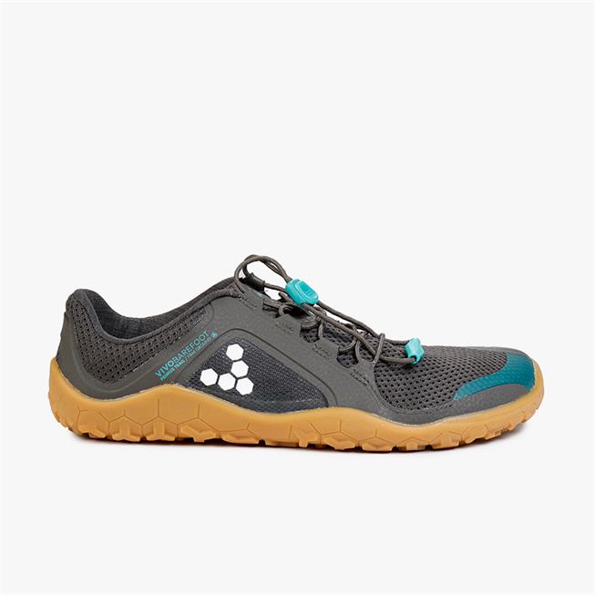 Vivobarefoot PRIMUS TRAIL FG Yürüyüş Ayakkabısı Kadın Grey/Mint | 3589-JNOIV