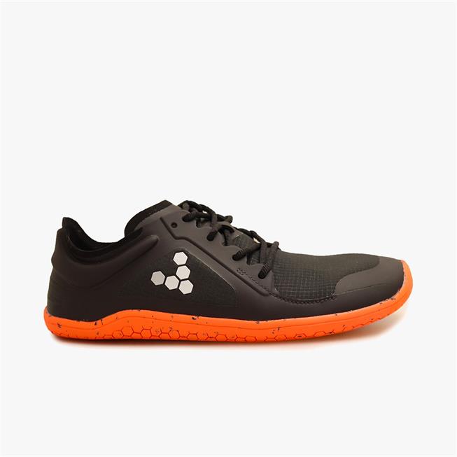 Vivobarefoot Primus Lite III All Weather Koşu Ayakkabısı Kadın Obsidian//Orange | 5439-FJRDS