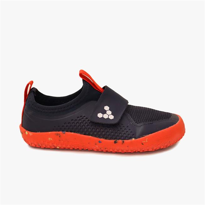 Vivobarefoot Primus Spor II Spor Ayakkabı Çocuk Black/Orange | 1250-FYNHO